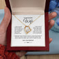 To My Wife - I Married You Because - Forever Love Necklace