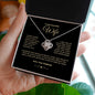 To My Wife - I Married You Because - Love Knot Necklace