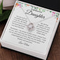 To My Daughter - Love Knot Necklace