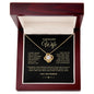To My Wife - I Married You Because - Love Knot Necklace