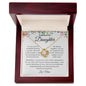 To My Daughter - Love Knot Necklace