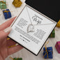 To My Wife - I Married You Because - Forever Love Necklace