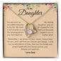 To My Daughter - Forever Love Necklace