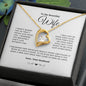 To My Wife - I Married You Because - Forever Love Necklace