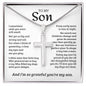 To My Son - Cross Necklace