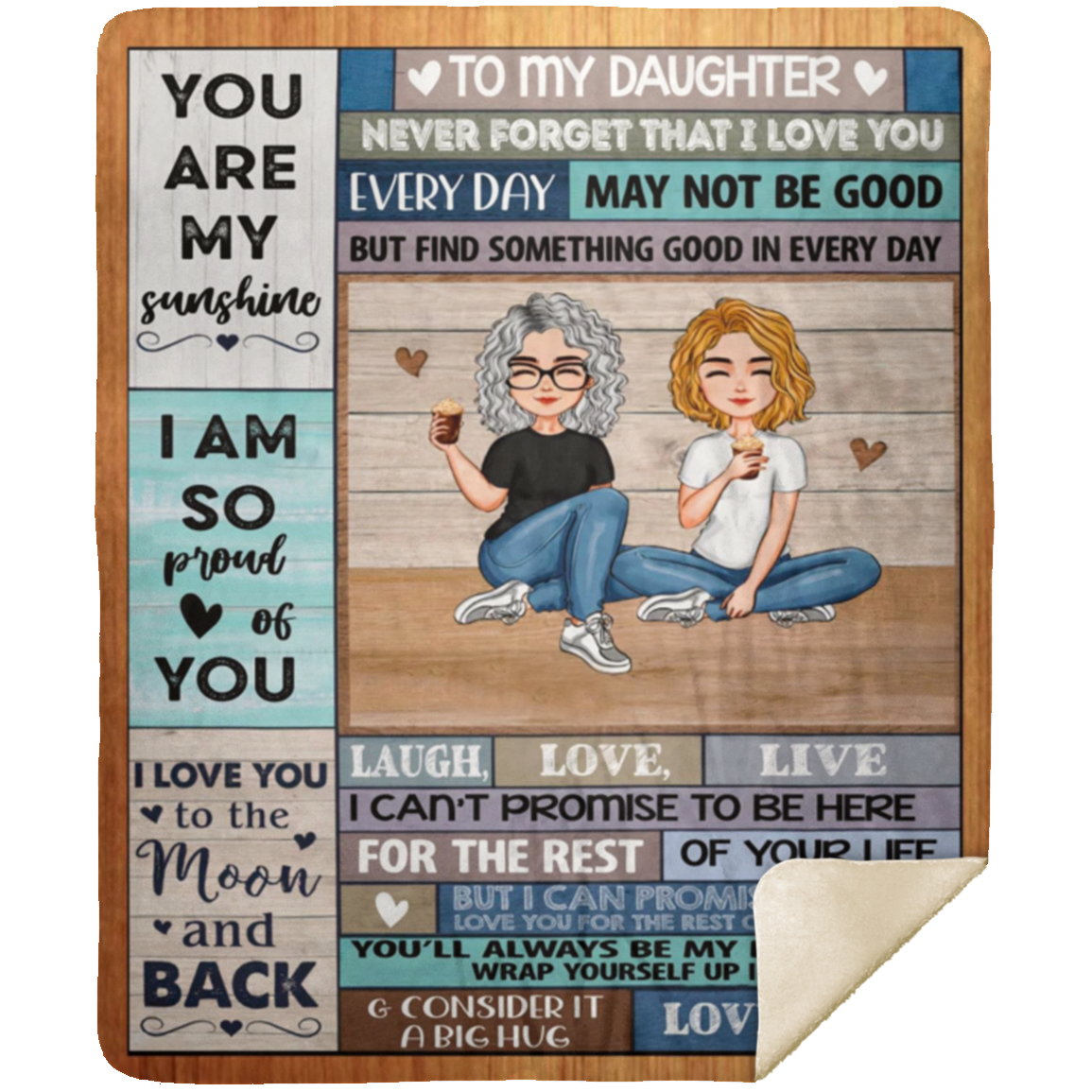 To My Daughter - My Sunshine l Premium Plush Blanket